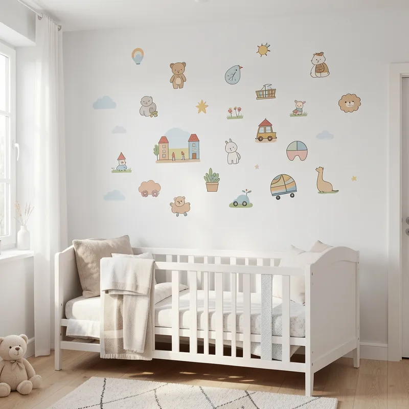 Sticker pour chambre de bébé : bien le choisir et le poser